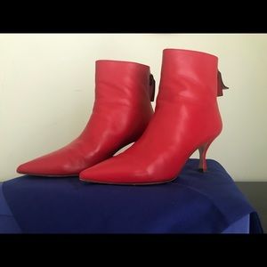 Stuart Weitzman red bootie
